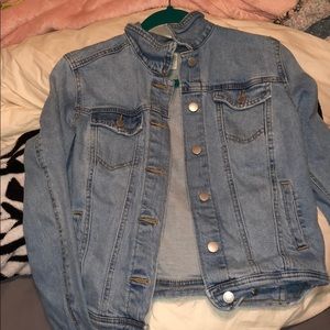 light denim blue jacket